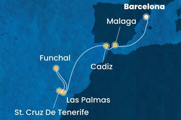 Costa Smeralda - Španělsko, Portugalsko (z Barcelony)