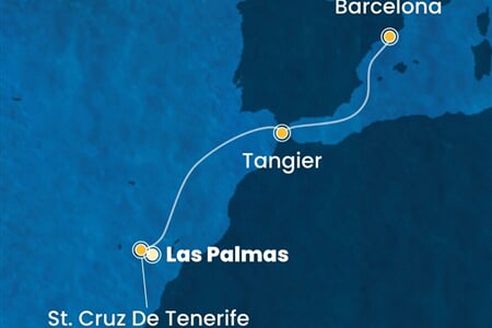 Costa Smeralda - Španělsko, Maroko (Gran Canaria)