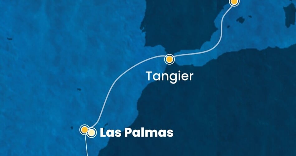 Trasa plavby CSM-LPA05A03