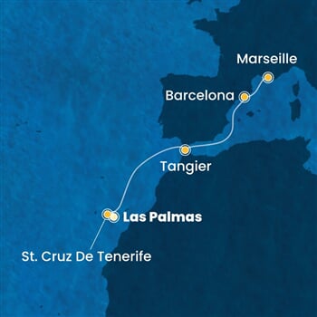 Trasa plavby CSM-LPA06A03