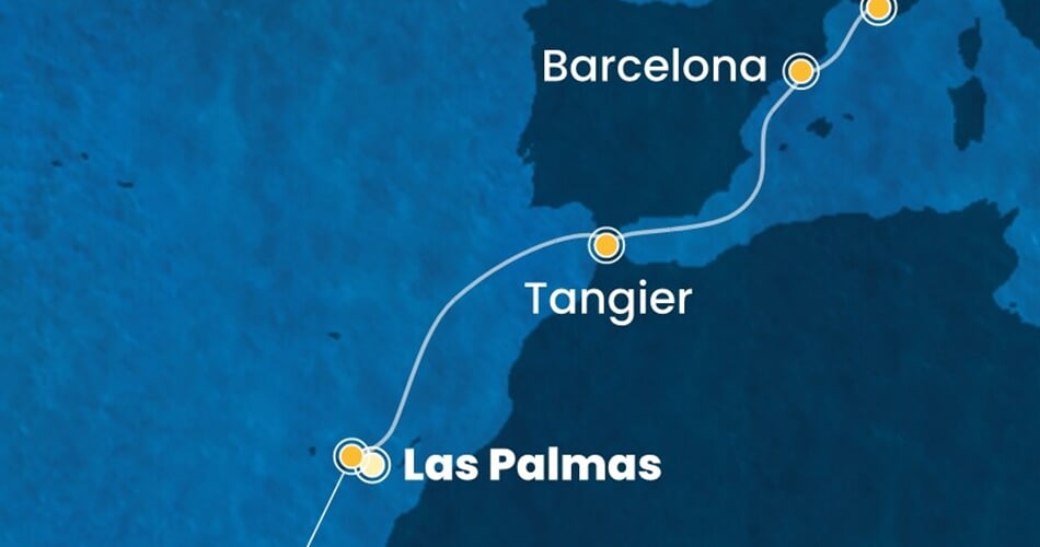 Trasa plavby CSM-LPA06A03