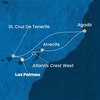Trasa plavby CSM-LPA06A04