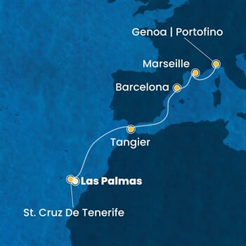 Trasa plavby CSM-LPA07A1Y