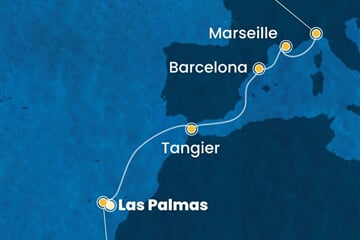 Costa Smeralda - Španělsko, Maroko, Francie (Gran Canaria)