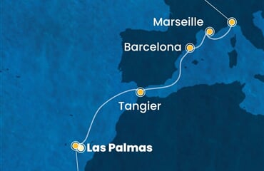 Costa Smeralda - Španělsko, Maroko, Francie (Gran Canaria)