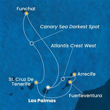 Trasa plavby CSM-LPA08A05