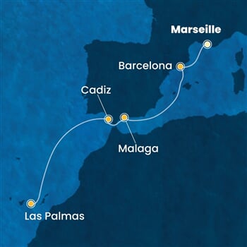 Trasa plavby CSM-MRS06A3D