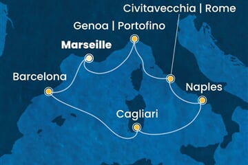 Costa Smeralda - Francie, Španělsko, Itálie (z Marseille)
