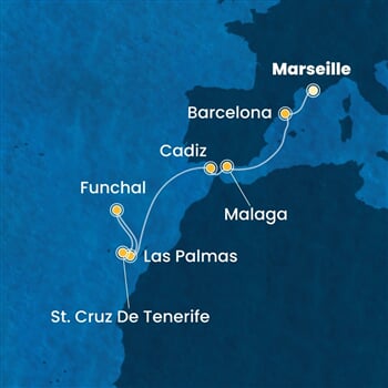 Trasa plavby CSM-MRS09A0B