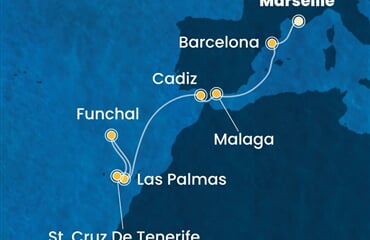 Costa Smeralda - Francie, Španělsko, Portugalsko (z Marseille)