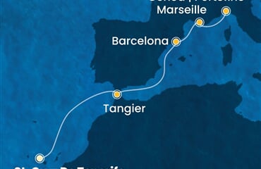 Costa Smeralda - Španělsko, Maroko, Francie (Santa Cruz de Tenerife)