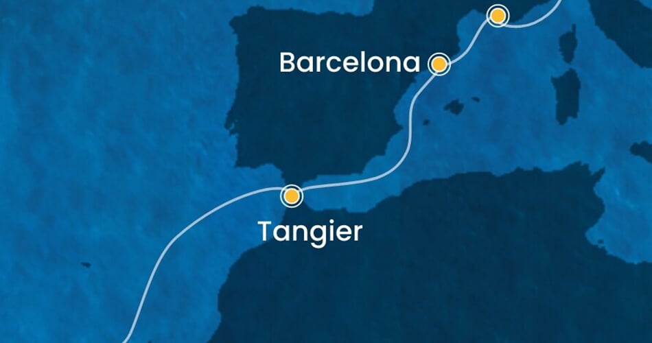 Trasa plavby CSM-TCI06A0L