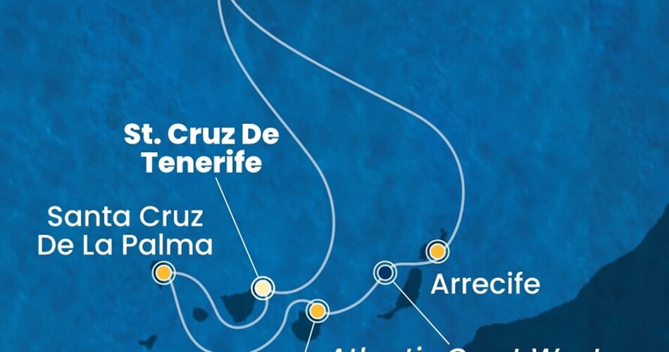 Trasa plavby CSM-TCI07A2R