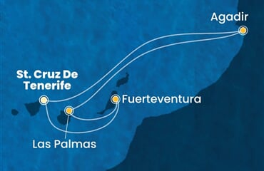 Costa Smeralda - Španělsko, Maroko (Santa Cruz de Tenerife)