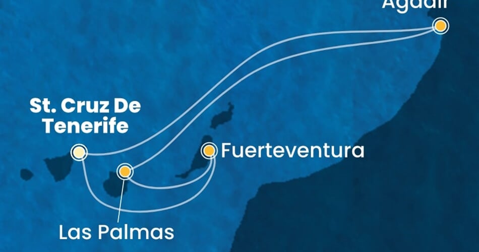 Trasa plavby CSM-TCI07A33