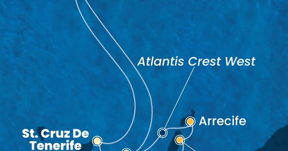 Trasa plavby CSM-TCI07A34