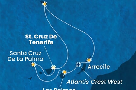 Costa Smeralda - Španělsko, Portugalsko (Santa Cruz de Tenerife)