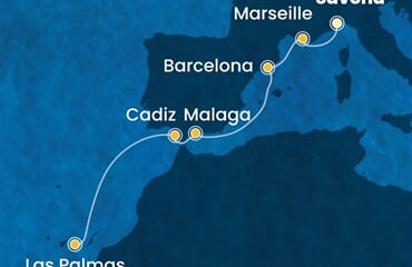 Costa Smeralda - Itálie, Francie, Španělsko (ze Savony)