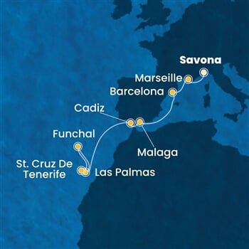 Trasa plavby CSM-SVN10A2F