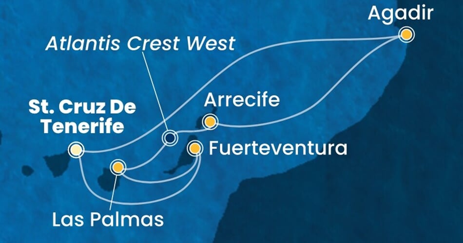 Trasa plavby CSM-TCI07A3H