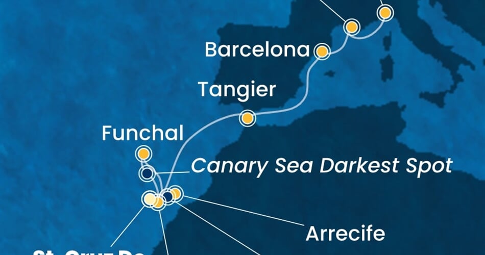 Trasa plavby CSM-TCI11A04