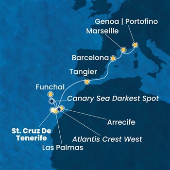 Trasa plavby CSM-TCI12A0B