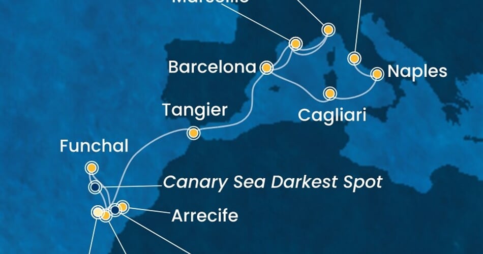 Trasa plavby CSM-TCI18A00