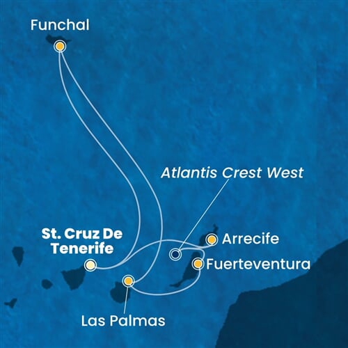 Trasa plavby CSM-TCI07A3A