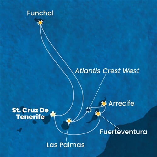 Trasa plavby CSM-TCI07A34