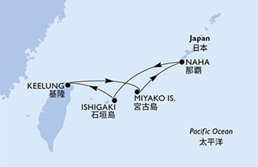 MSC Bellissima - Japonsko, Tchajwan (Naha)