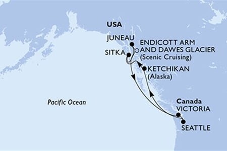 MSC Poesia - USA, Kanada (Seattle)