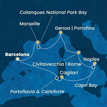 Trasa plavby CSM-BCN07A8G