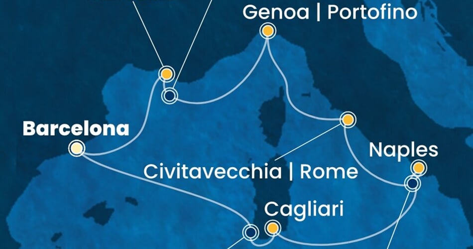 Trasa plavby CSM-BCN07A8G