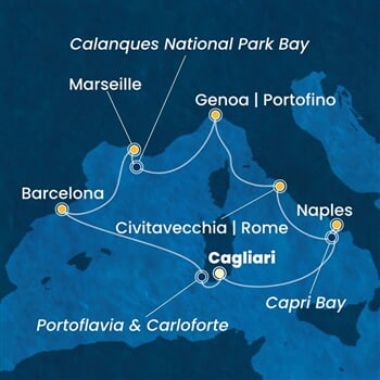 Trasa plavby CSM-CAG07A2E