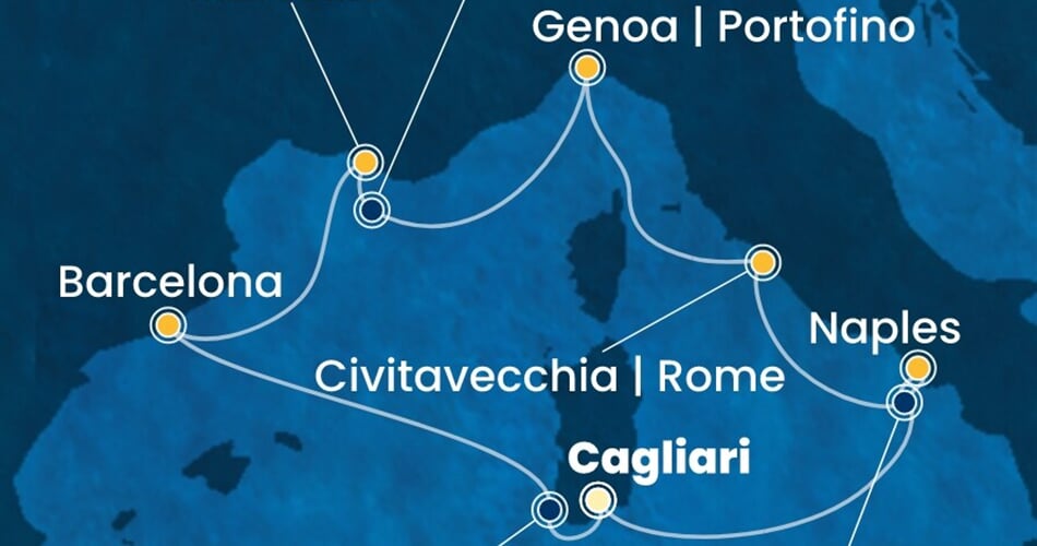 Trasa plavby CSM-CAG07A2E