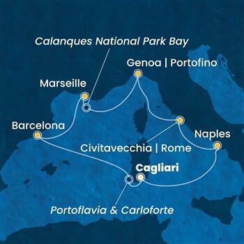 Trasa plavby CSM-CAG07A2F