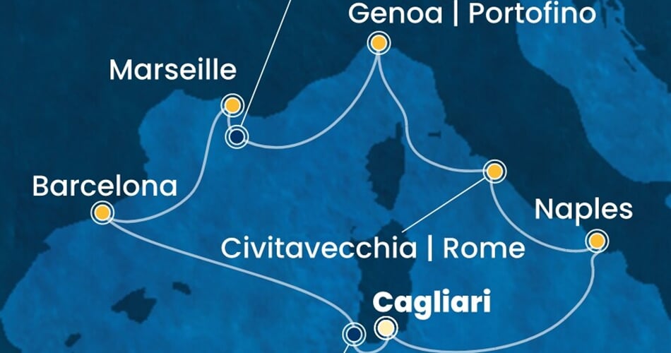 Trasa plavby CSM-CAG07A2F