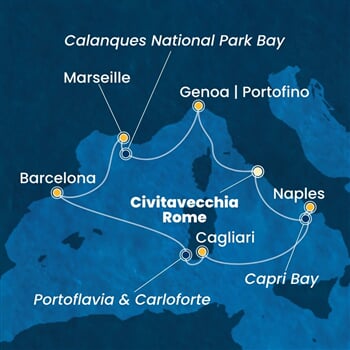 Trasa plavby CSM-CIV07AAY