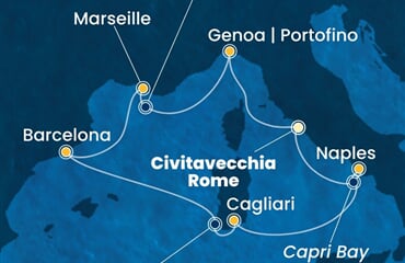 Costa Smeralda - Francie, Španělsko, Itálie