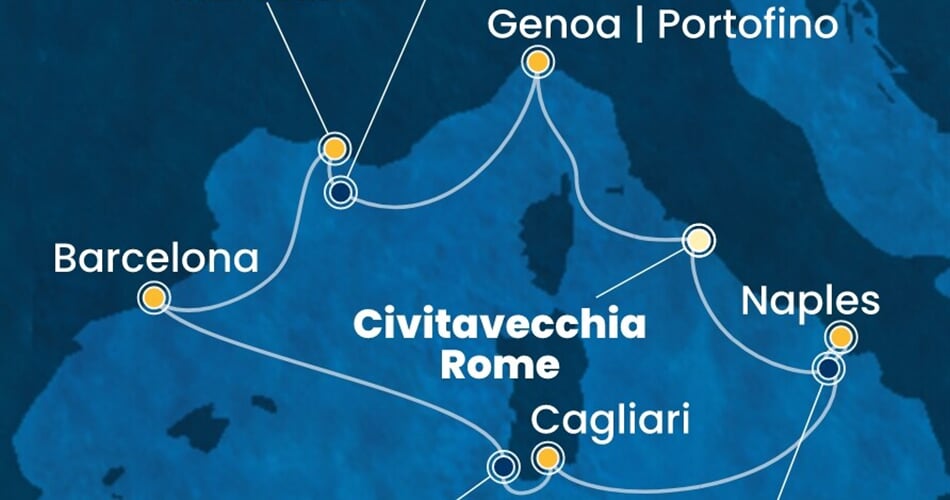 Trasa plavby CSM-CIV07AAY
