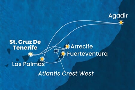 Costa Smeralda - Španělsko, Maroko (Santa Cruz de Tenerife)