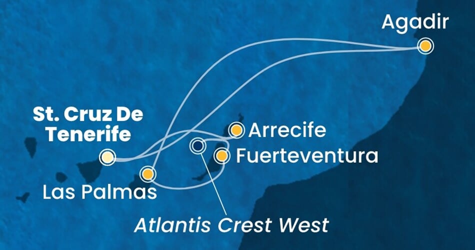 Trasa plavby CSM-TCI07A2N