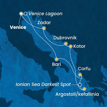 Trasa plavby CDE-PMA07A30