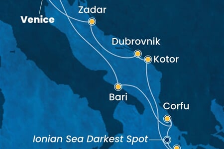 Costa Deliziosa - Itálie, Řecko, Černá Hora, Chorvatsko (z Benátek)