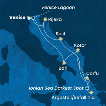 Trasa plavby CDE-PMA07A32