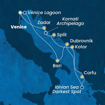 Trasa plavby CDE-PMA07A33