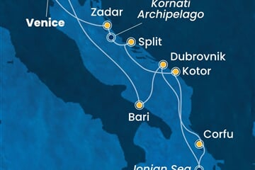 Costa Deliziosa - Itálie, Řecko, Černá Hora, Chorvatsko (z Benátek)