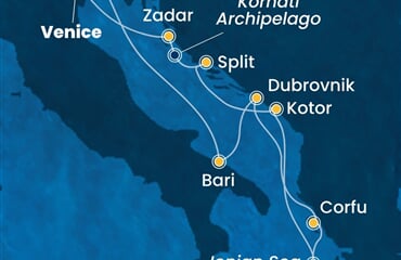 Costa Deliziosa - Itálie, Řecko, Černá Hora, Chorvatsko (z Benátek)