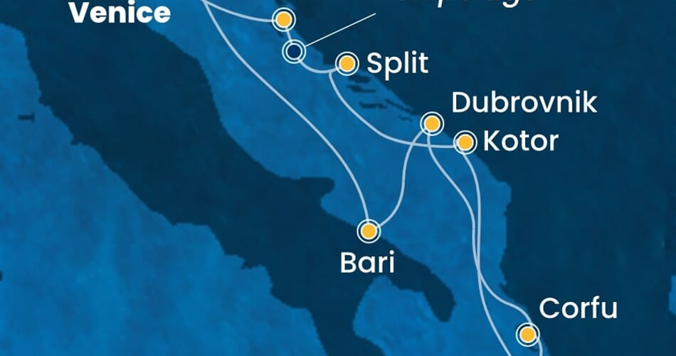 Trasa plavby CDE-PMA07A33