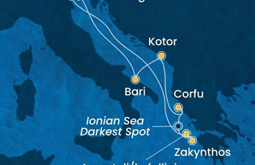 Costa Deliziosa - Itálie, Černá Hora, Řecko (z Benátek)